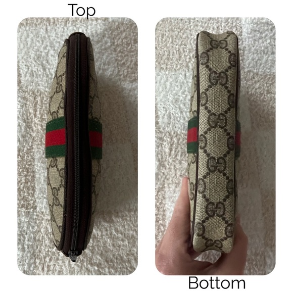 Authentic: Vintage Gucci Web Sherry Line Cosmetic Bag - Picture 5 of 7